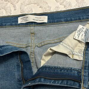 Levi’s high rise straight leg jeans